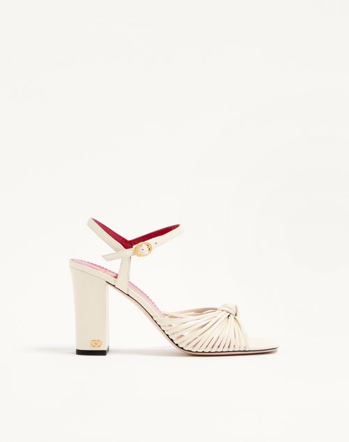 Valentino Garavani - Annet Kidskin Sandal 90mm - Ivory - Woman - Sandals